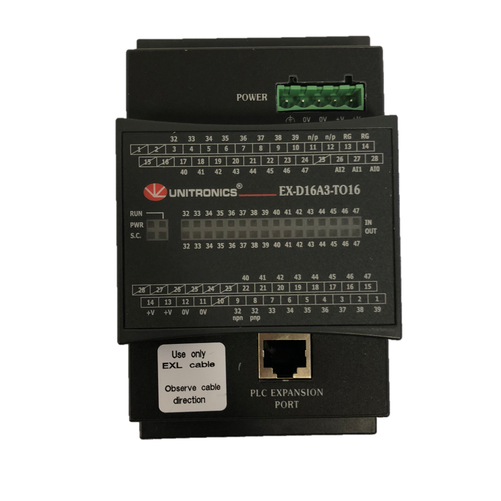 IO-D16A3-TO16 Modulo de expansion XL 16I,3AI,16TO