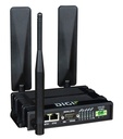 Router Celular Digi IX20 - LTE, CAT-4, 3G/2G fallback, Dual Ethernet, RS-232, con accesorios: DIN rail clip, power supply, (2) antena celular y cable Ethernet