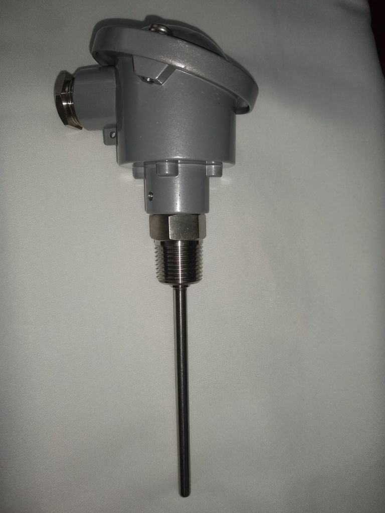 Sensor de Temperatura Tipo RTD (PT-100) bulbo de 4&quot;x 6 mm