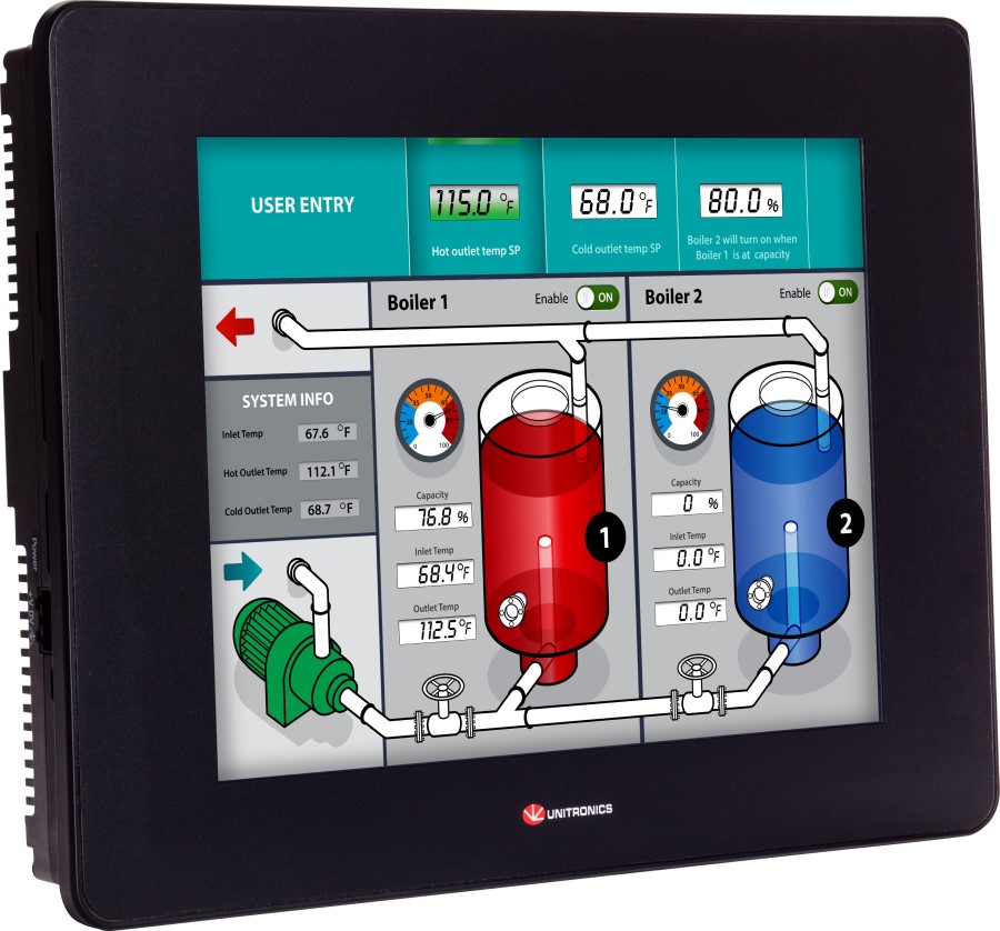 USP-104-B10 UniStream 10.4” HMI PANEL con funcionalidad Unicloud habilitada 