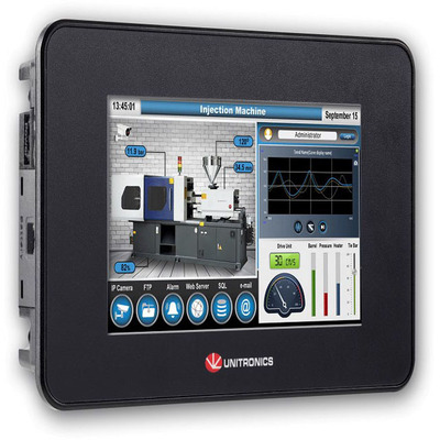US5-B5-T24 Unistream PLC+HMI B5 5" T24