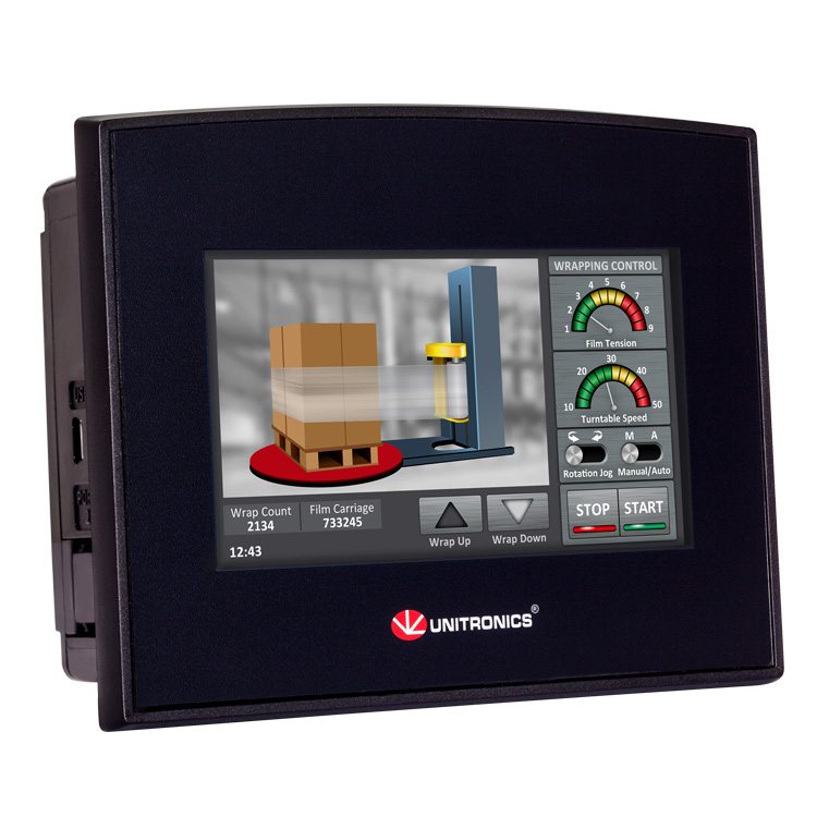 SM43-J-T20 PLC y HMI Samba con pantalla táctil de 4,3″