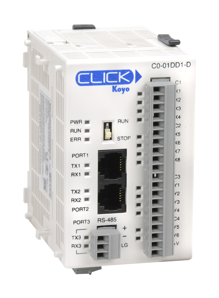Micro PLC CLICK estándar de 8 entradas digitales y 6 salidas digita