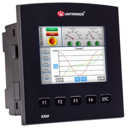 [V350-J-R34] OPLC V350 Panel plano, 20 entradas digitales, 2 entradas analógicas/digitales, 12 salidas de relé, RS232/485, 24 VCC