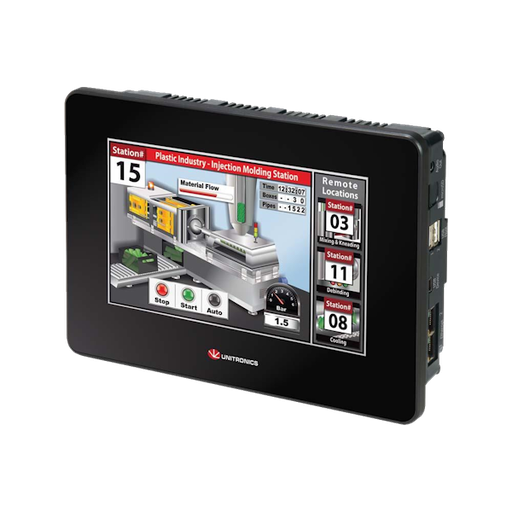 [USP-070-B10] USP-070-B10 Controlador PLC UniStream® de 7" con pantalla táctil HMI de alta resolución